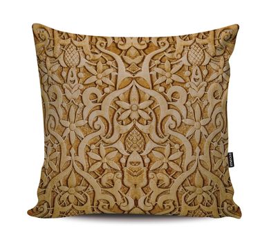 Almofada de Veludo Indian 6 42x42cm Dourado