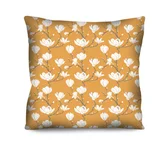 Almofada de Veludo Florido Sunny Winter II 42x42cm Amarelo