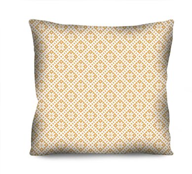 Almofada de Veludo Florido Sunny Winter III 42x42cm Amarelo