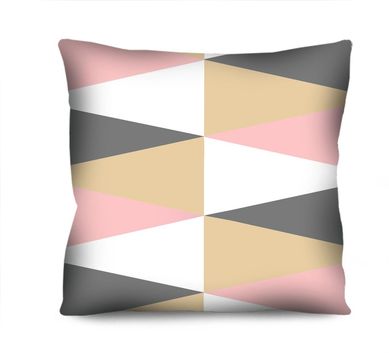 Almofada de Veludo Tringulos Scandi VI 42x42cm Colorido