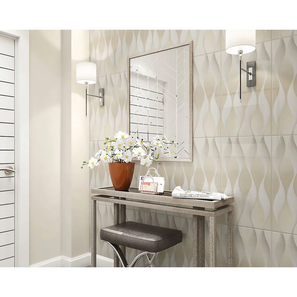 Revestimentos Avila 34x60cm Caixa com 2,10m² Bege, marca Formigres - Foto Principal