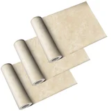 Kit com 3 Papeis de Parede Cimento Queimado Bege