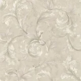 Papel de Parede Arabesco Cinza