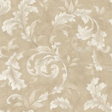 Papel de Parede Arabesco Bege