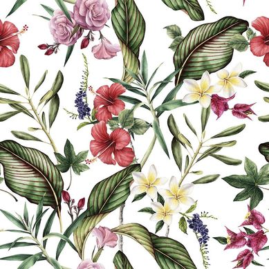 Papel de Parede Floral Tropical