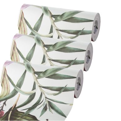 Kit com 3 Papeis de Parede Floral Tropical