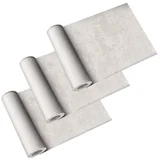 Kit com 3 Papeis de Parede Cimento Queimado Cinza