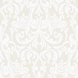 Papel de Parede Arabesco Relevo Bege