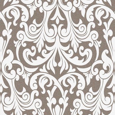 Papel de Parede Arabesco Relevo Marrom