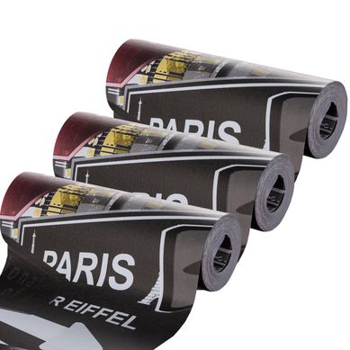 Kit com 3 Papeis de Parede Placas Preto