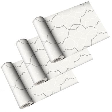 Kit com 3 Papeis de Parede Orgnico Cinza