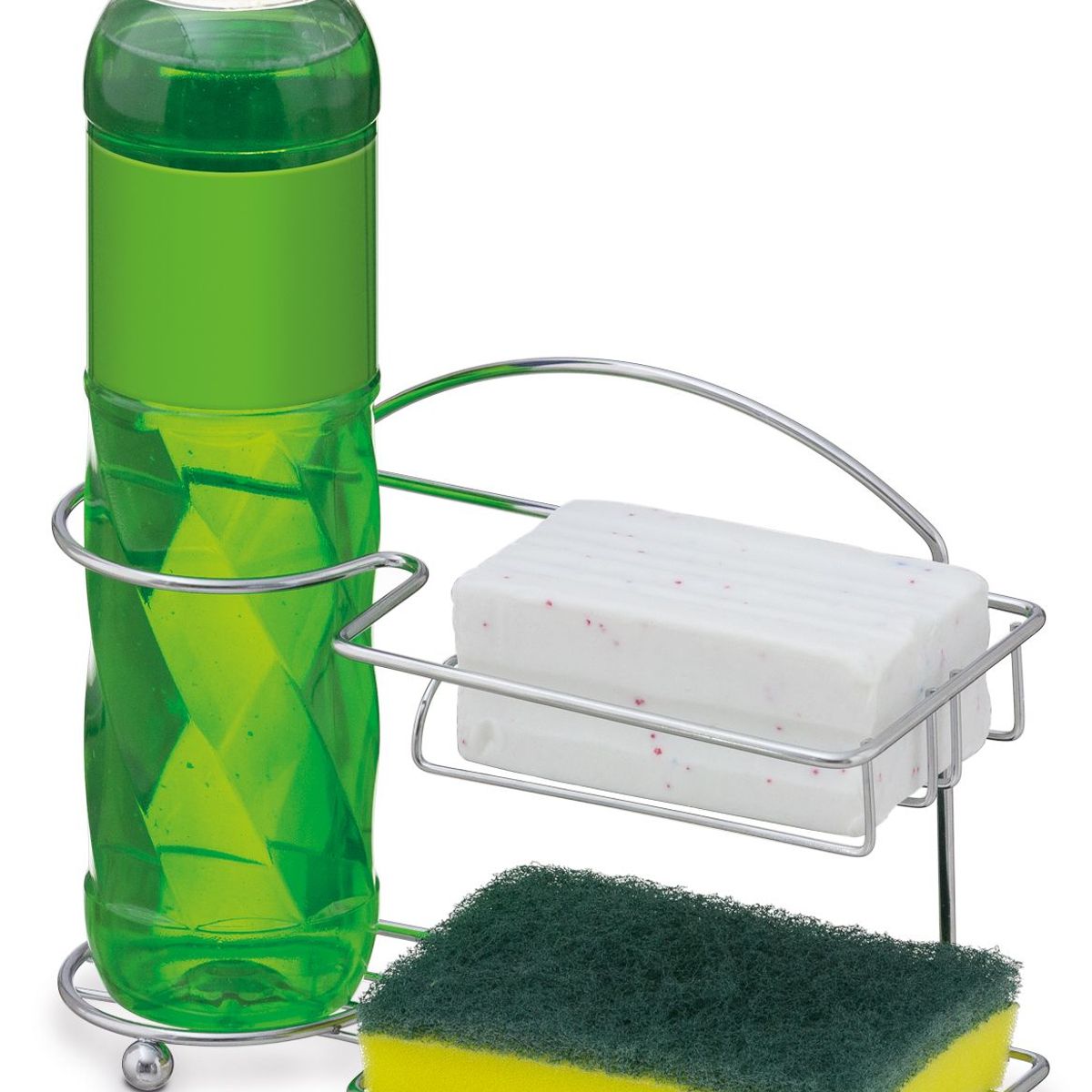 Aramado para Detergente Cromado 14x9x21cm, marca Passerini - Foto Principal