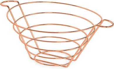 Aramado para Frutas de Mesa Redondo Gold 17x30x32cm