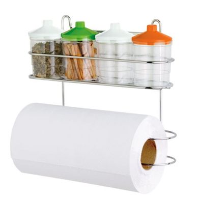 Suporte com 4 Potes e Porta Rolos