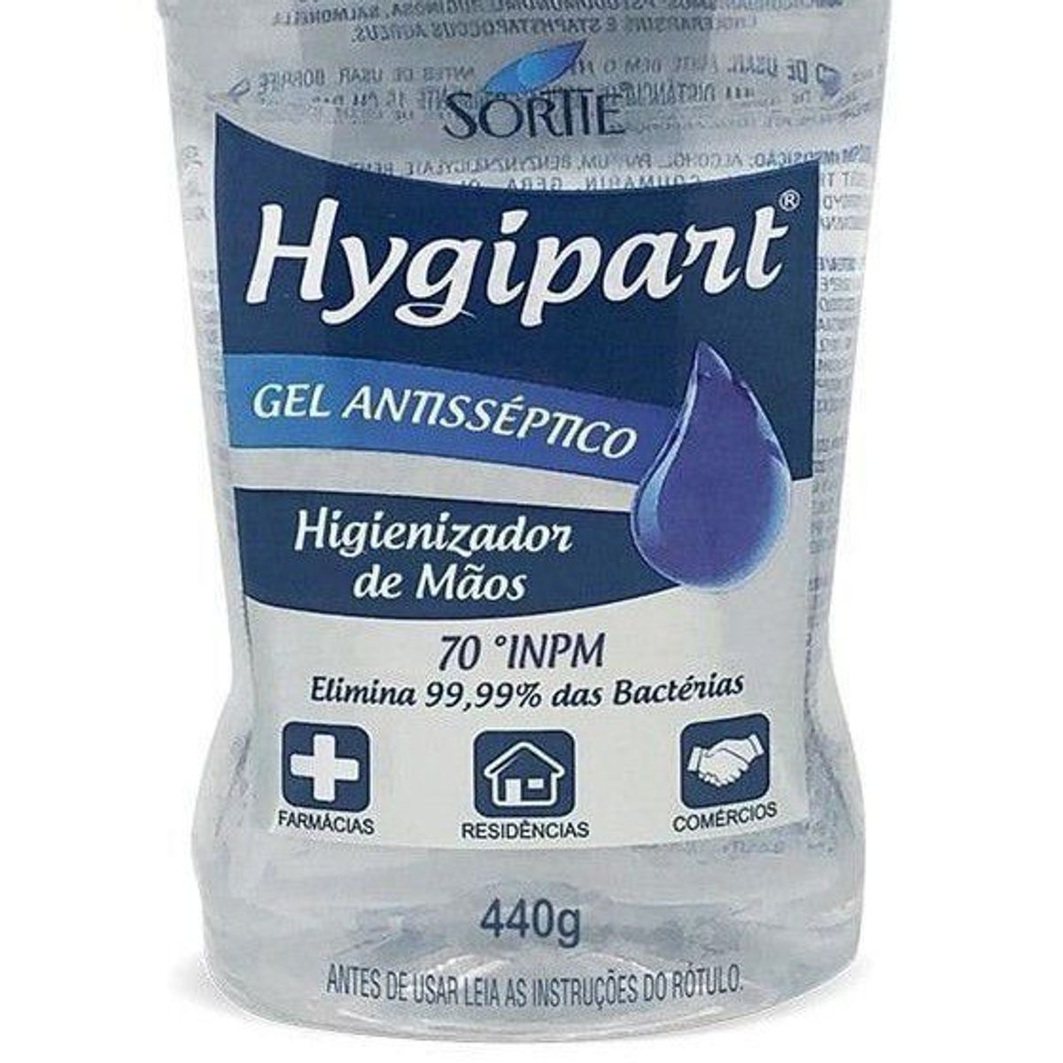 Álcool Gel 70% Hygipart 440g, marca  - Foto 2