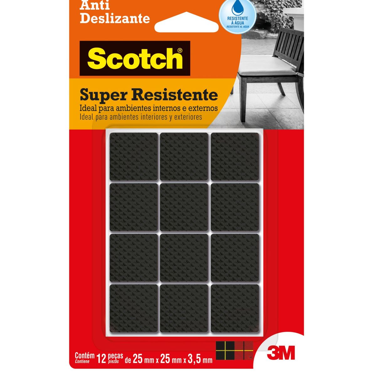 Anti-Risco Redondo Preto Médio 3M, marca 3m - Foto Principal