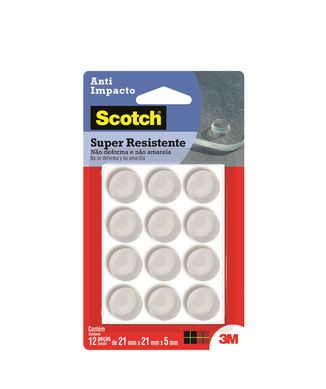Protetor Anti-Impacto 3M Scotch Redondo Extra Grande - 12 unidades