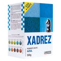 Tinta para piso Azul Pigmento em Pó Xadrez 500g Lanxess