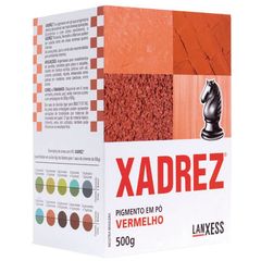 Tinta para piso Vermelho Pigmento em Pó Xadrez 500g Lanxess