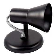 Spot 1 Lâmpada Sino Alumínio Preto ARS Iluminação