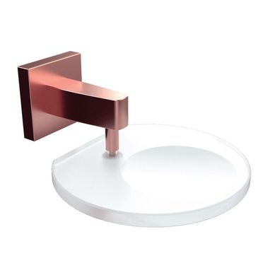 Saboneteira para Banheiro com Vidro Vite Rose