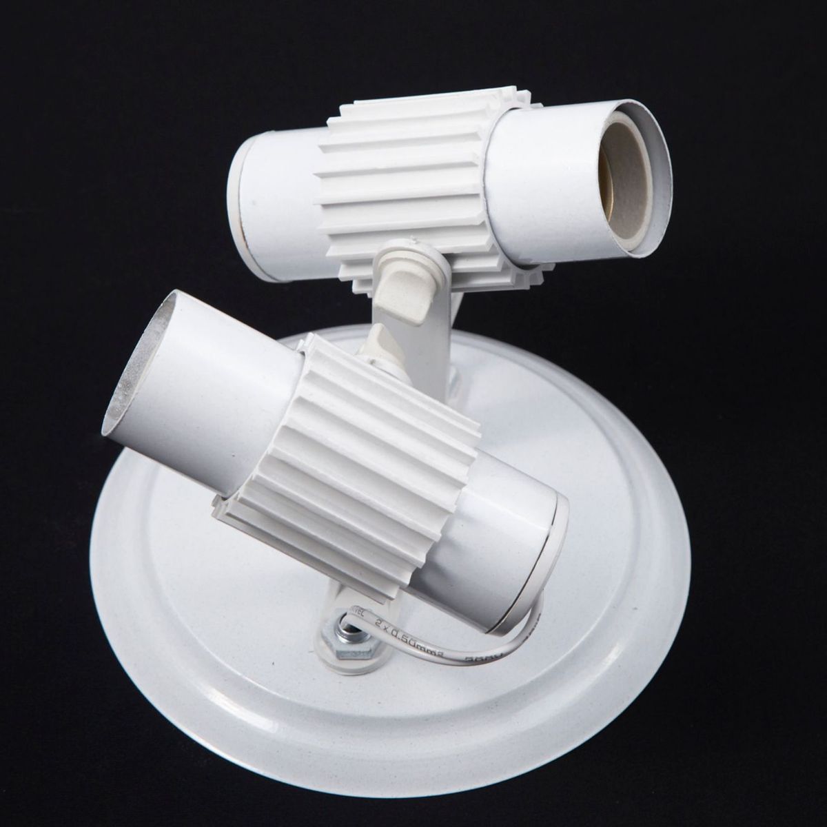 Spot 2 Lâmpadas Tubo Aleta Alumínio Branco ARS Iluminação, marca ARS Iluminação - Foto Principal