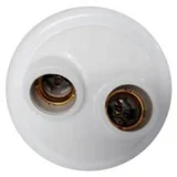 Plafonier Termoplastico Branco 2 Lâmpadas