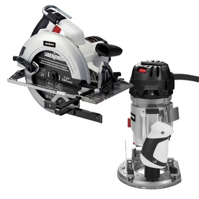 Kit 1 Tupia com 2 Bases 220V + 1 Serra Circular 185mm 220V