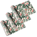 Kit com 3 Rolos Adesivo Contact 45x200cm Folhagem Tropical