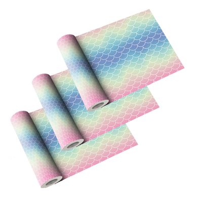 Kit com 3 Papeis Contact Fantasy Shine 45x200cm