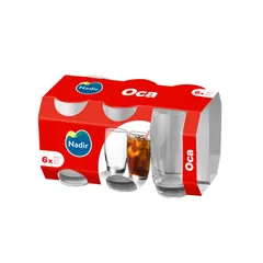 Jogo de Copa Oca 300ml 6 Peças 12,5x6,6x6,6 Nadir Figueiredo