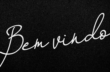 Vinil Light 2.0 Bem Vindo Preto 40x60cm