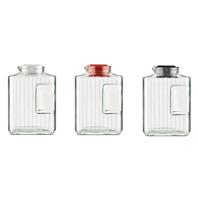 Jarra Veneza 1,2L Preto/Branco/Vermelho Velvet