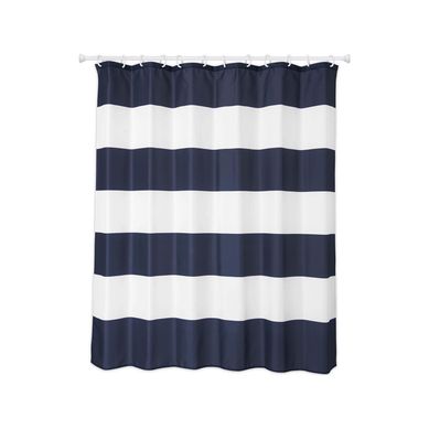 Cortina para Box Hexton 178X180cm Azul e Branco