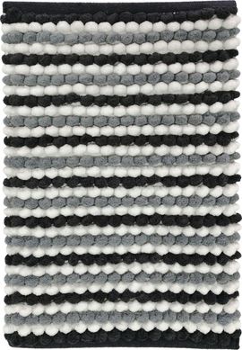 Tapete de Banheiro Algodo Cube Mix Cinza 40x60 Just Home Collection