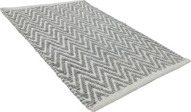 Tapete de Banheiro Ziggy Cinza 40x60 Just Home Collection