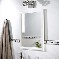 Espelho Decorativo 40x50cm Moldura Cores Branco Just Home Collection