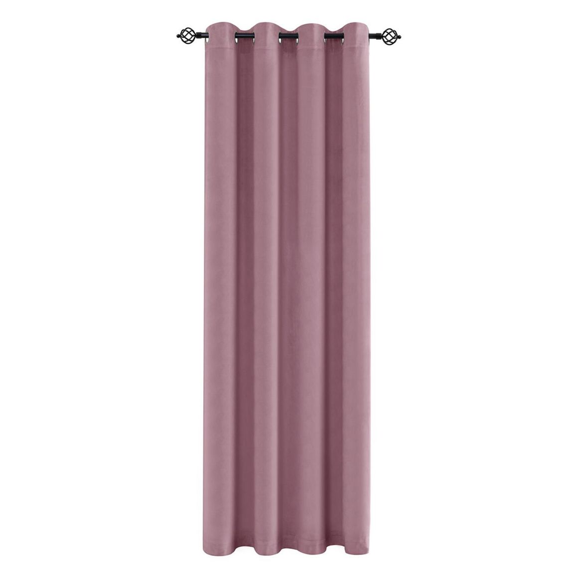 Cortina 1 Folha Velvet Rosa - vista principal