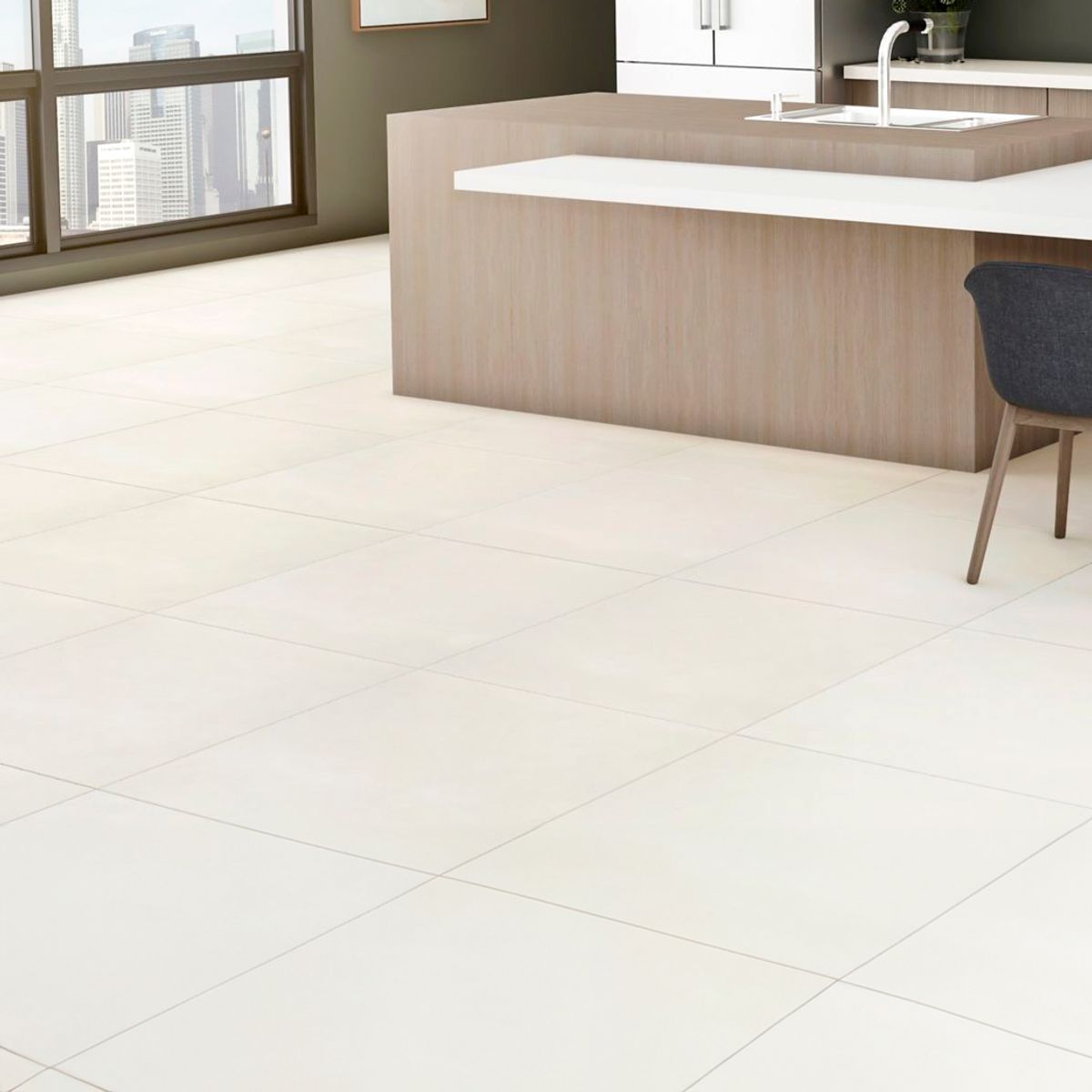 Porcelanato Hit Off White 80x80 Natural Retificado, marca Portobello - Foto Principal