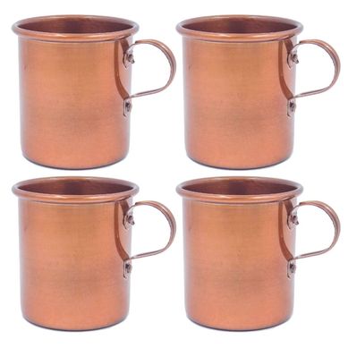 Kit com 4 Canecas 375ml Cobre