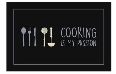 Tapete Cozinha Cromado Cook My Passion 40x60cm