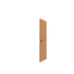 Folha de Porta Frisada Madeira Solida MDP Freijó Acabado 210x80x3,5cm Bella
