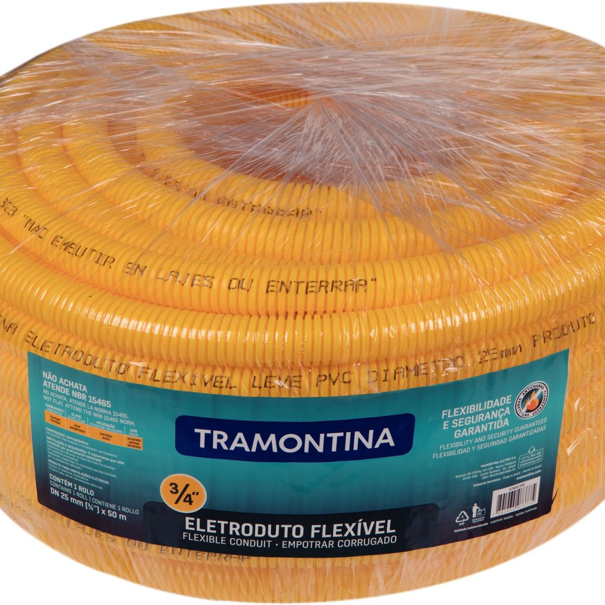 Eletroduto Corrugado DN25-3/4 50m Tramontina, marca Tramontina - Foto Principal
