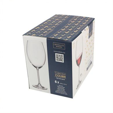 Conjunto 6 Taas Cristal Ecolgico para gua Gastro 580ml Rojemac