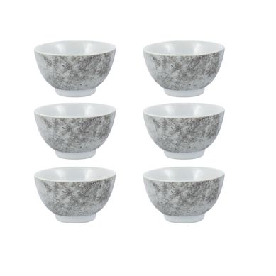 Kit com 6 Bowls 13cm Concreto