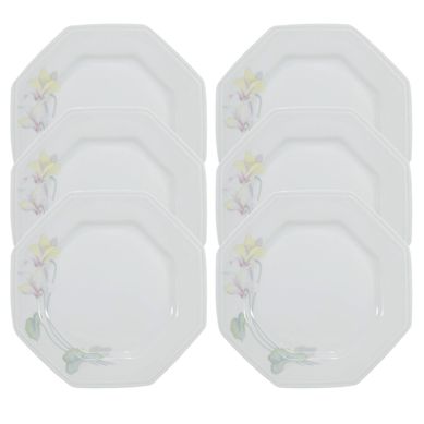 Kit com 6 Pratos de Sobremesa 20 cm Encanto