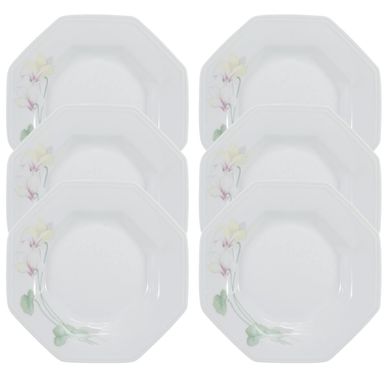 Kit com 6 Pratos Fundos 24 cm Encanto