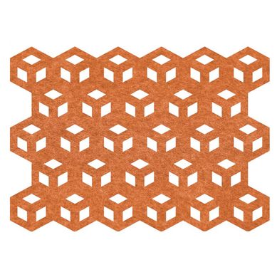 Lugar Americano Poligonos Laranja
