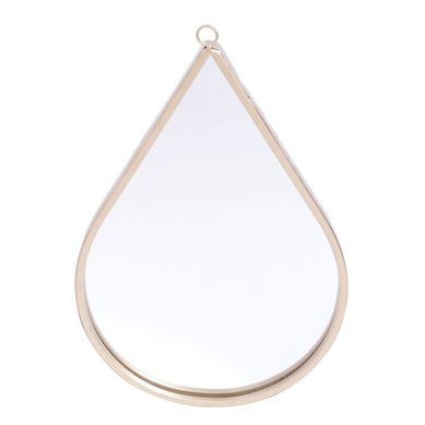 Espelho Parede Metal Drop Shine Frame Dourado 20X1,4X30,5Cm