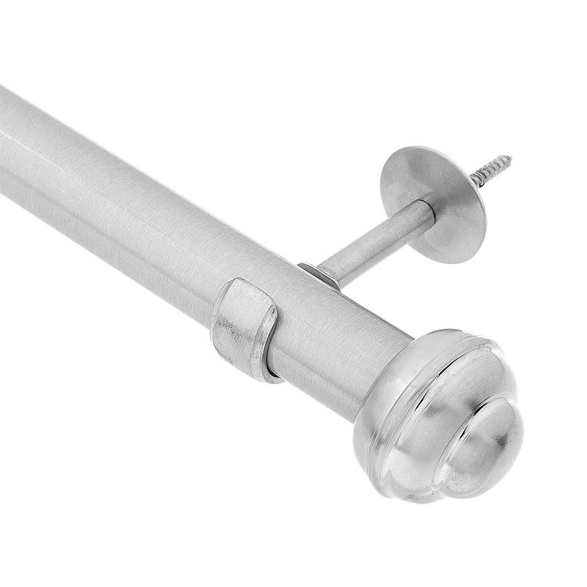 Kit Varão para Cortinas Elegance 16211-38 Couselo 28mm 3,00m Prata, marca Couselo - Foto Principal